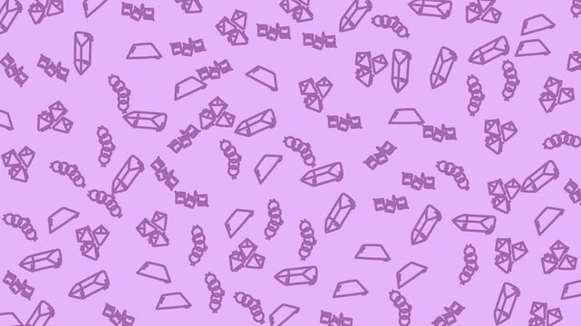 purple seamless doodle pattern background with vector icons for design projects