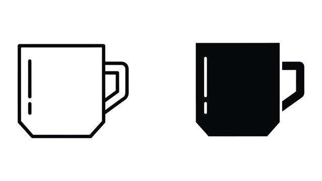 Contrast between an empty and a filled black coffee mug.