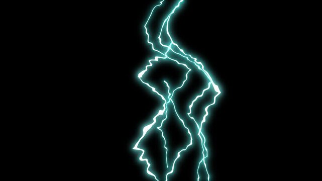 Electric lightning flash FX animation, glowing thunderbolt bursts and energy sparks, comic style storm explosion, 2D hand drawn overlay for anime VFX transitions, seamless loop on black screen, 4K