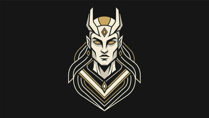 Obraz premium Stylized portrait of a noble figure