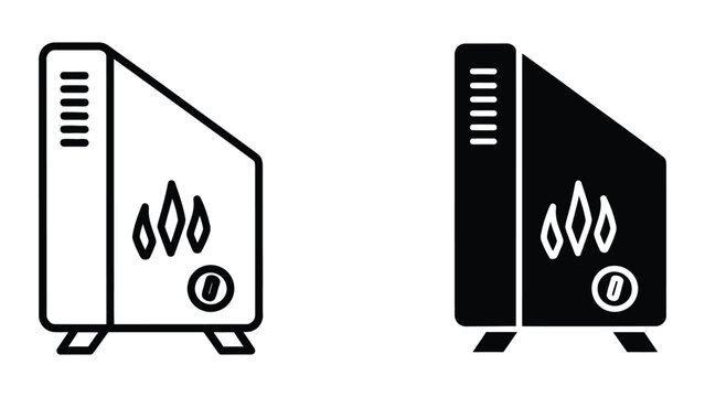 Comparison of traditional and modern server hardware designs with flame logos.