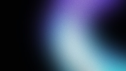 Obraz premium Night Aurora Aesthetic Background with Blue and Purple Grainy Gradient Blur
