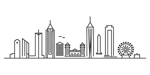Fototapeta premium business, discussion, meeting, agreement, continuous line drawing, minimalist art, line art, illustration, teamwork, collaboration, communication, planning, strategy, office, workplace, professional, 