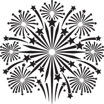 American Flag Silhouette Collection, USA Patriotic Vector Art, Memorial Day Black Graphics, Veteran and Military Logo Design Elements