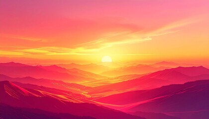 Obraz premium Warmer Farbverlauf inspiriert vom Sonnenuntergang