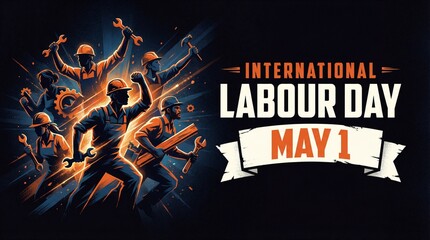 Happy International Labour day. Vector Illustration