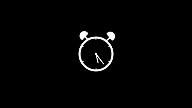 Sleeping time icon with alarm clock and zzz symbol. Concept of bedtime reminder, rest routine, and sleep schedule.