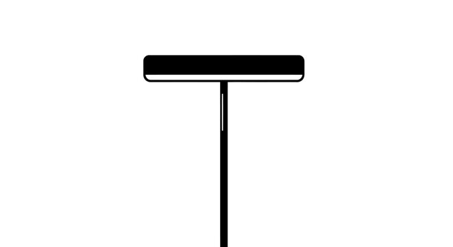 A black T-shaped tool on white background.