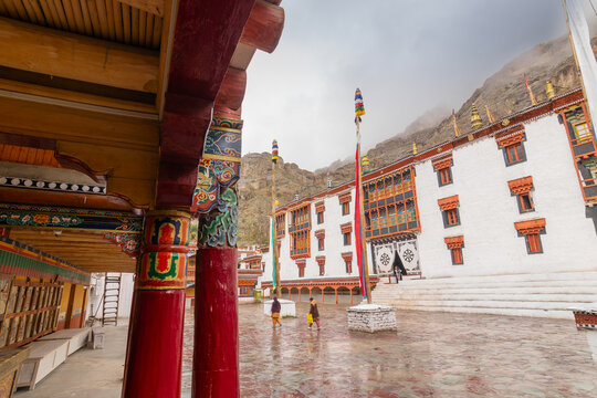 Hemis Monastery, Himalayan Buddhist monastery, gompa of the Drukpa Lineage, in Hemis on the bank of the Indus River, Ladakh, India. Established by the Ladakhi king Sengge Namgyal.