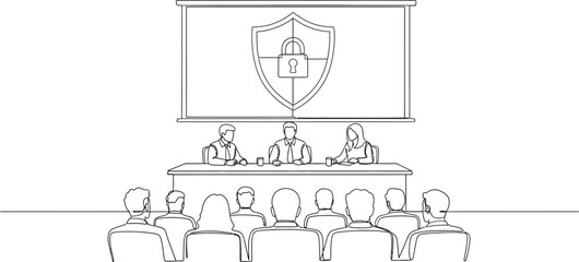 Naklejka premium business meeting presentation