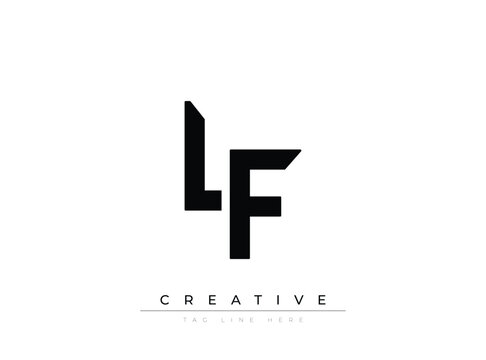 Modern stylized monogram logo with creative tagline placeholder design