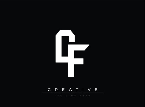 Modern stylized monogram logo featuring creative lettering design with tagline space
