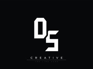 Fototapeta premium Modern stylized number five logo design with creative tagline placeholder