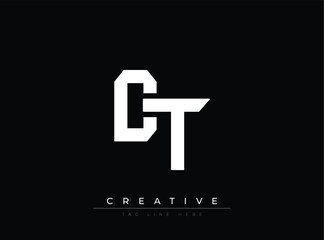 Fototapeta premium Modern Minimalist Logo Design Featuring Bold White Letters On Dark Background