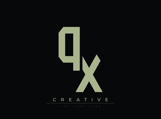 Fototapeta premium Modern geometric logo design featuring stylized number and letter combination