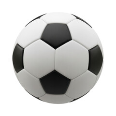 Naklejka premium A soccer ball on transparent background