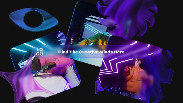 Gradient Glass Search Identity Reveal