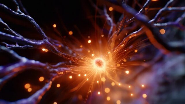 Exploring the Dynamic Interaction of Neurons and Synaptic Connections Illuminated by Glowing Particles Representing Neural Activity in a Biologically Inspired Landscape