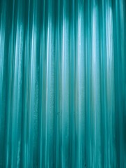 Obraz premium Peaceful aquamarine hues, curtain drapery, serene home setting.
