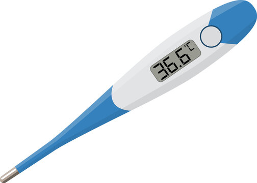 Digital Medical thermometer icon.
