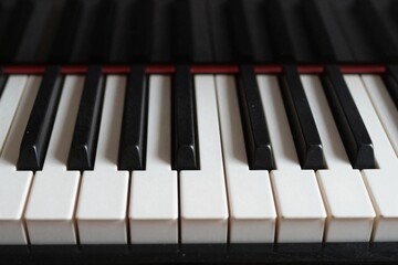 Fototapeta premium Piano Keys - Close-Up Image