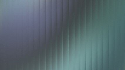 Naklejka premium Reeded fractal glass gradient background with grain texture and vertical prism distortion in soft gray, violet, green, and blue tones