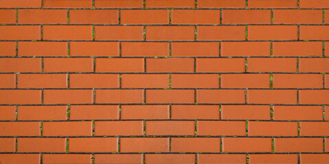 Obraz premium Orange brick wall texture background