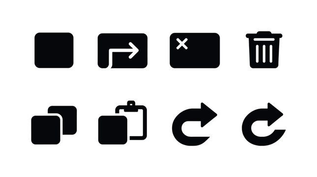 UI keyboard shortcuts: keyboard key, enter key, escape key, delete key, copy shortcut, paste shortcut, undo shortcut, redo shortcut