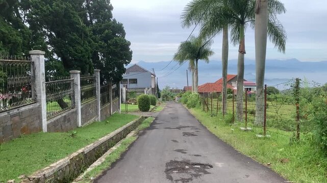 rural environment landscape countryside indonesian village west java village life tropical rural