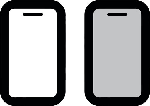 A a phone in a transparent background in vector format