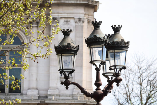Paris, the facade of the city hall of the 16e arrondissement, avenue Henri-Martin