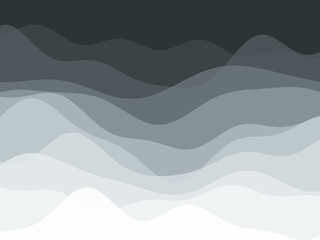 Fototapeta premium Abstract Wave Layers Colorful Mountain Landscape Background