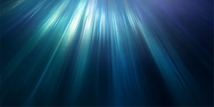 underwater abstract representing light and shadow underwater abstract with the light rays streaking downwards, creating a beautiful underwater effect. evoking a sense of tranquility.