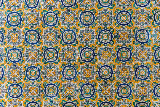 Muslim architecture home design mosaic, Tunisia