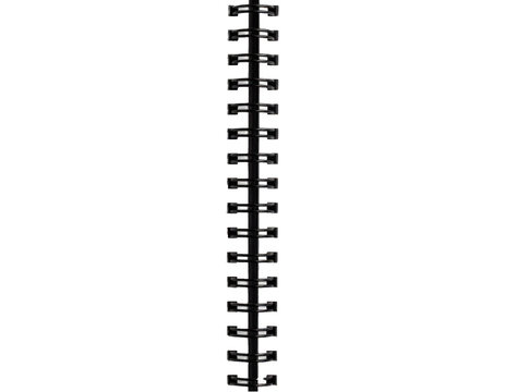 Realistic close up of a heavy duty black plastic spiral coil binding element frequently used for professional reports notebooks and planners&nbsp;
