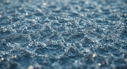 Obraz premium Close-up of Rippling Water Surface with Bokeh Lights