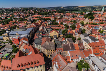 Naklejka premium Aerial view of Naumburg, Saxony-Anhalt state, Germany