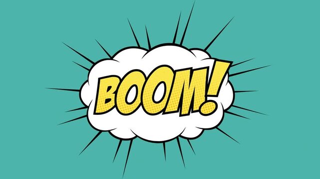 Animation of thank you text over colorful graphics and shapes