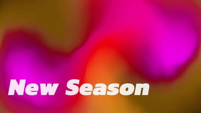 Gradient shifting starting nan letters glitching New Seasom into New Season announcing new season
