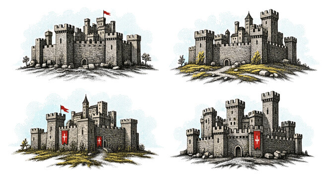 Medieval Castle Illustrations