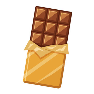 chocolate candy bar wrapped in gold foil.