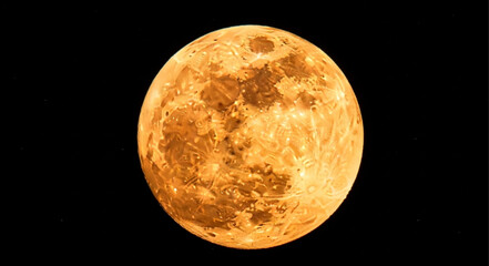 The Moon in Space Orbit. © Faisol