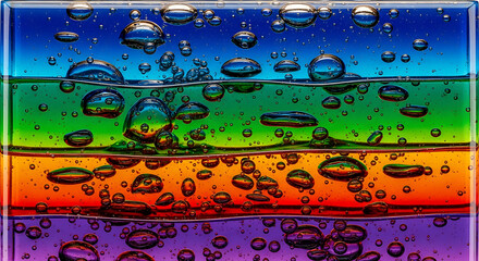 Fototapeta premium Bubble Liquid Layers