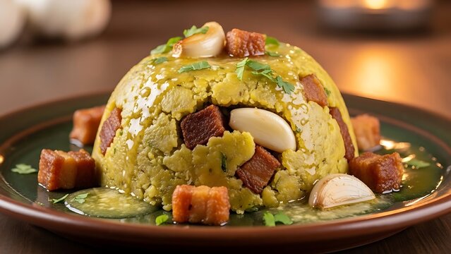 Delicious Ecuadorian Cuy dish served.