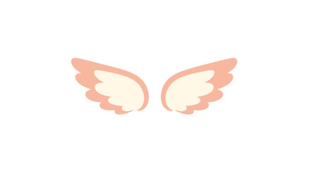 Obraz premium Wings Vector Illustration, flat design, for love, freedom, angel, heaven, peace, dream, graphic, isolated