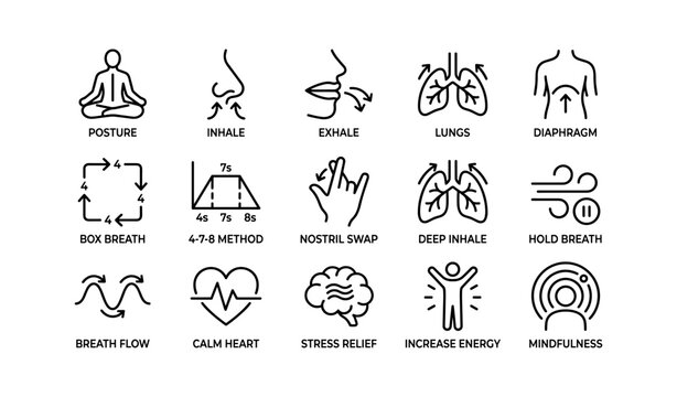 Breathing techniques for stress relief and mindfulness