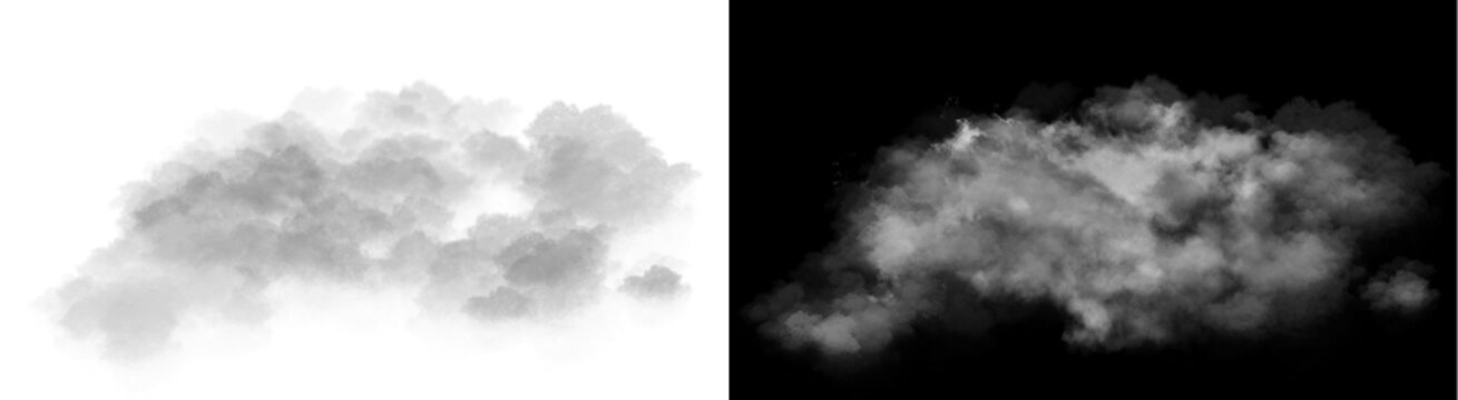 PNG image of&nbsp;Realistic grey smoke or fog cloud, perfect for visual effects and weather graphic designs, on transparent background.