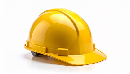 Fototapeta premium Yellow Hard Hat Safety Helmet.