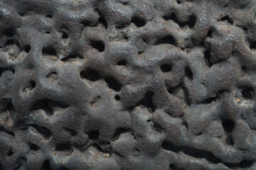 The textured surface of a clear meteorite © Pan