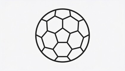 Fototapeta premium Soccer ball graphic illustration.